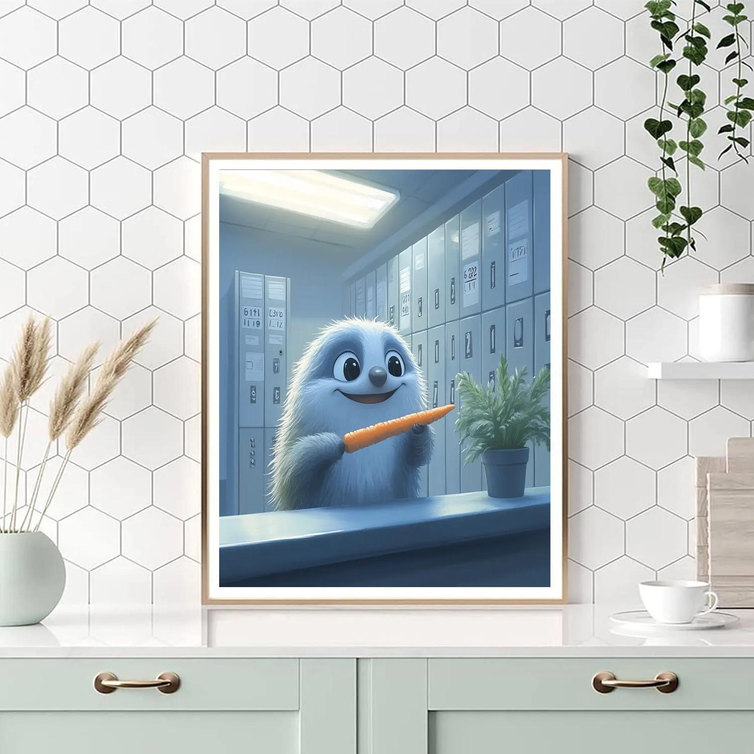Flash Slothmore DMV Snack Break Disney Inspired paint by number
