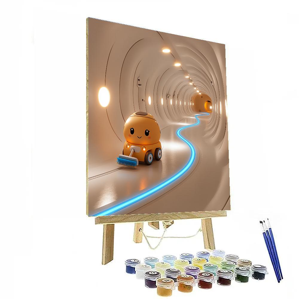 MO Robot Axiom Corridor Shine Sweep Disney Inspired Numbered painting kits