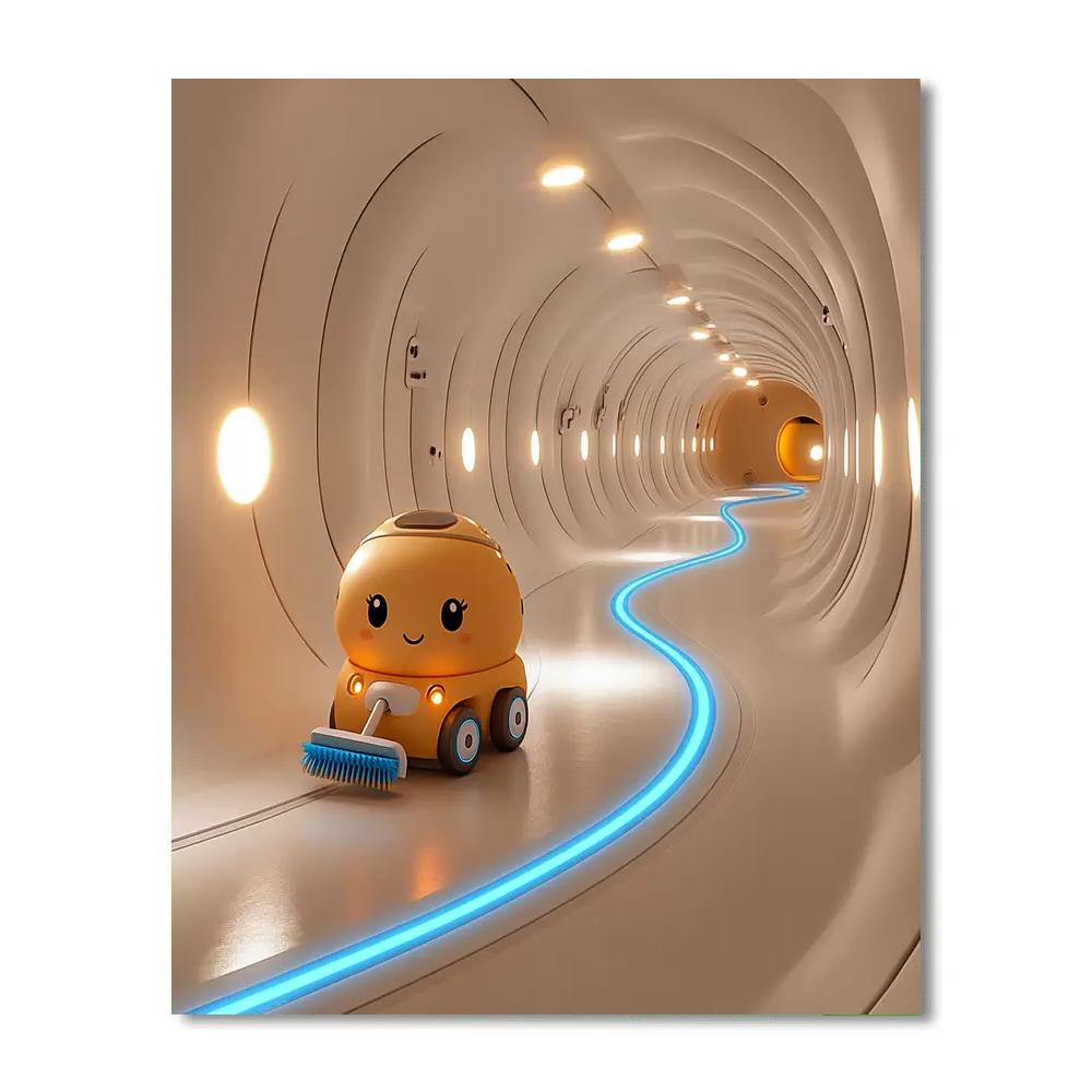 MO Robot Axiom Corridor Shine Sweep Disney Inspired Numbered painting kits