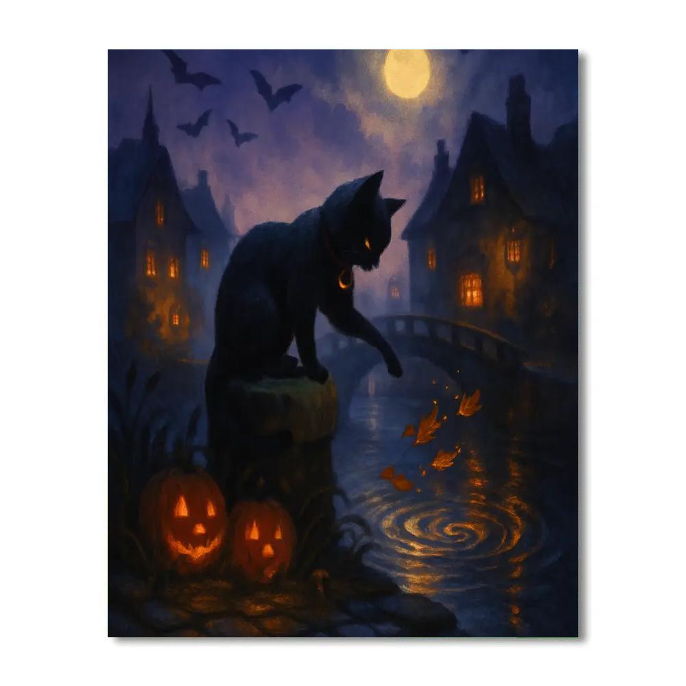 Lanterns Along The Wishing Canal DIY paint by numbers