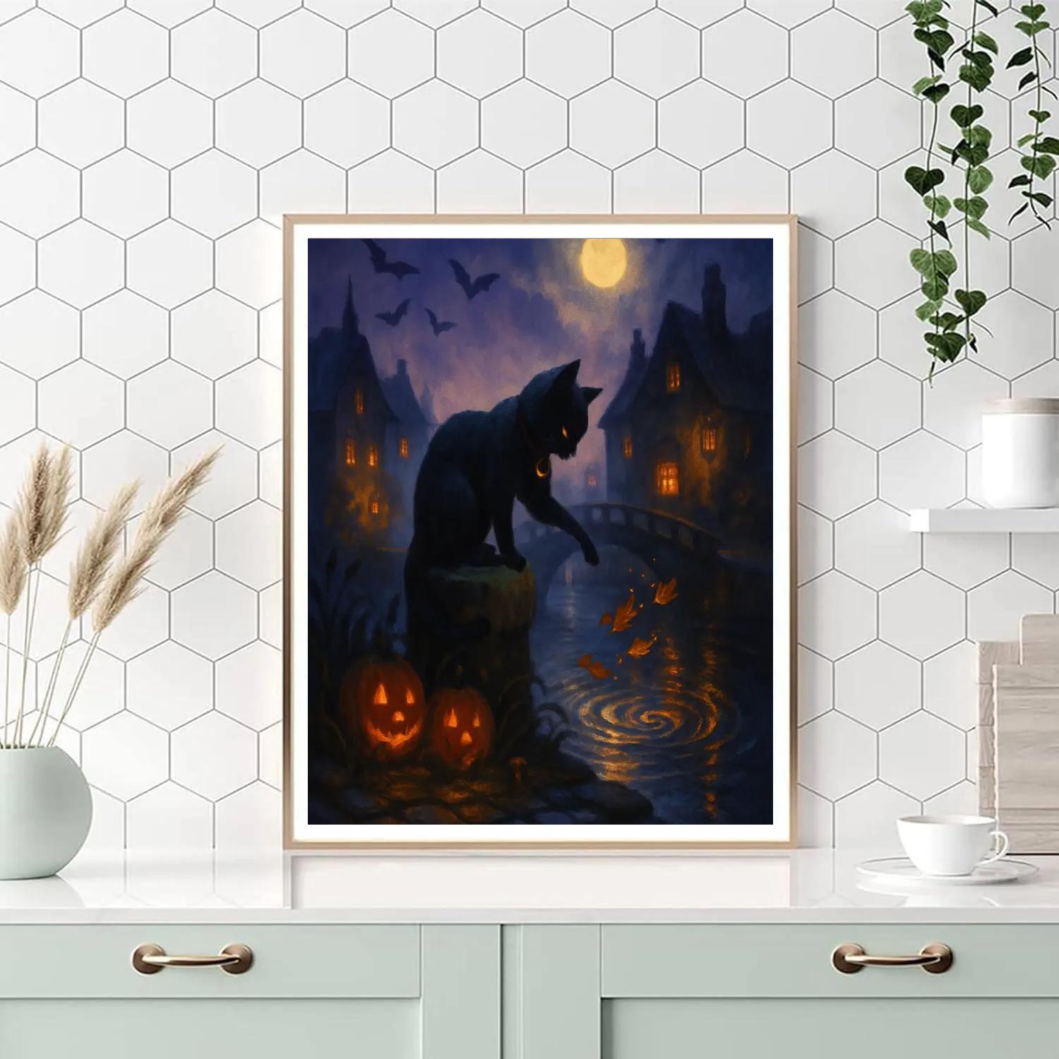 Lanterns Along The Wishing Canal DIY paint by numbers