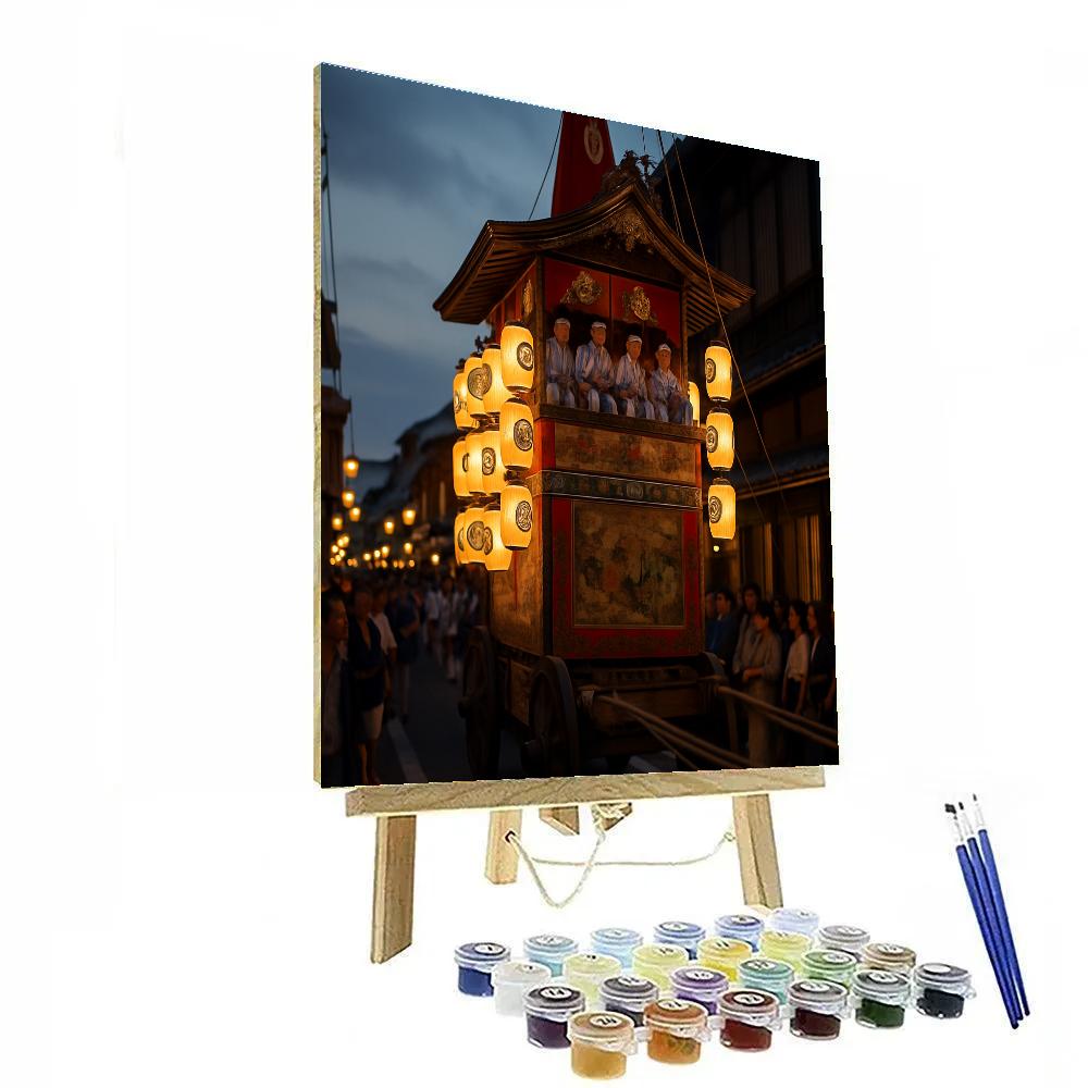 Gion Matsuri Float Lanterns Kyoto Paint by numbers art