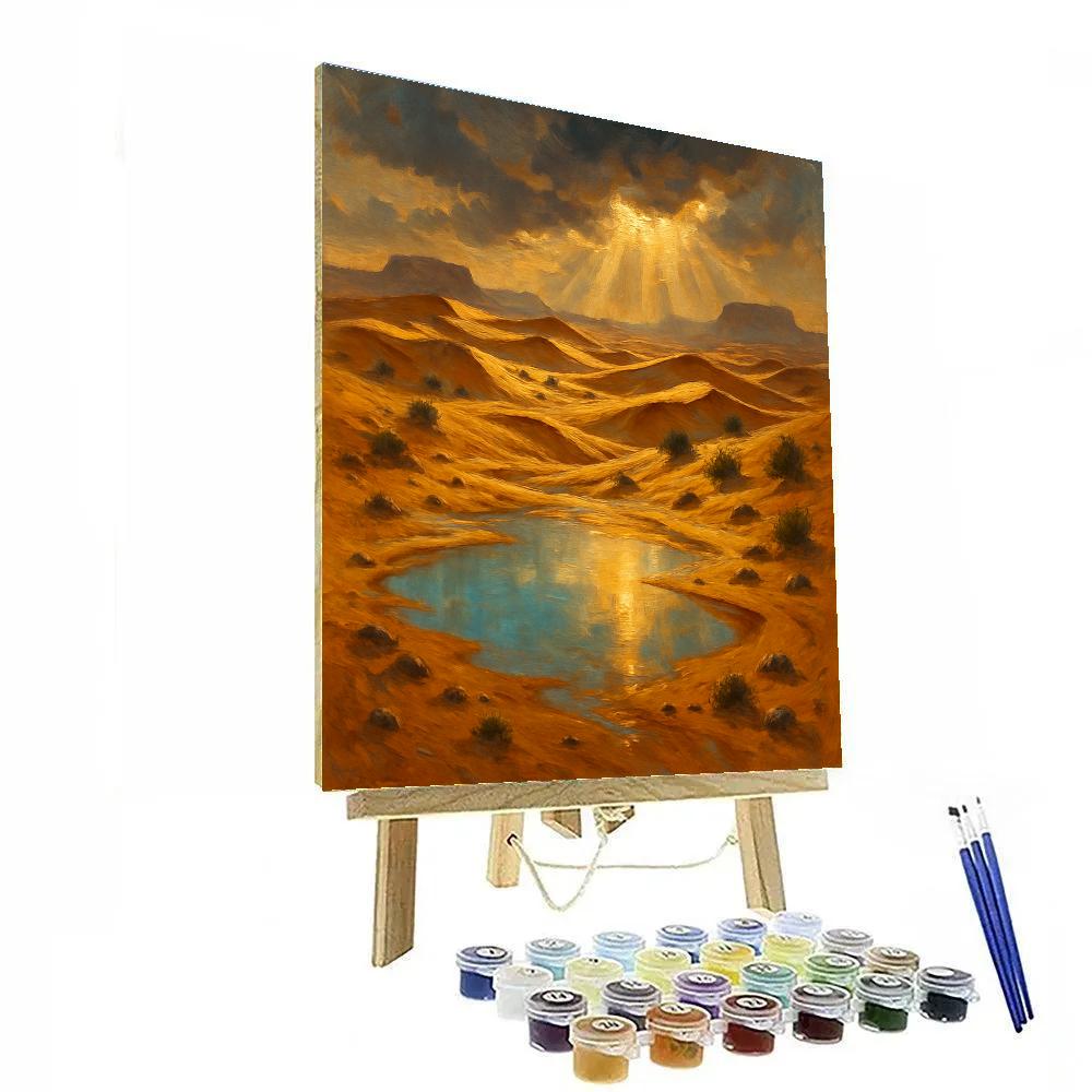 Saffron Dunes After Rain Paint by numbers art