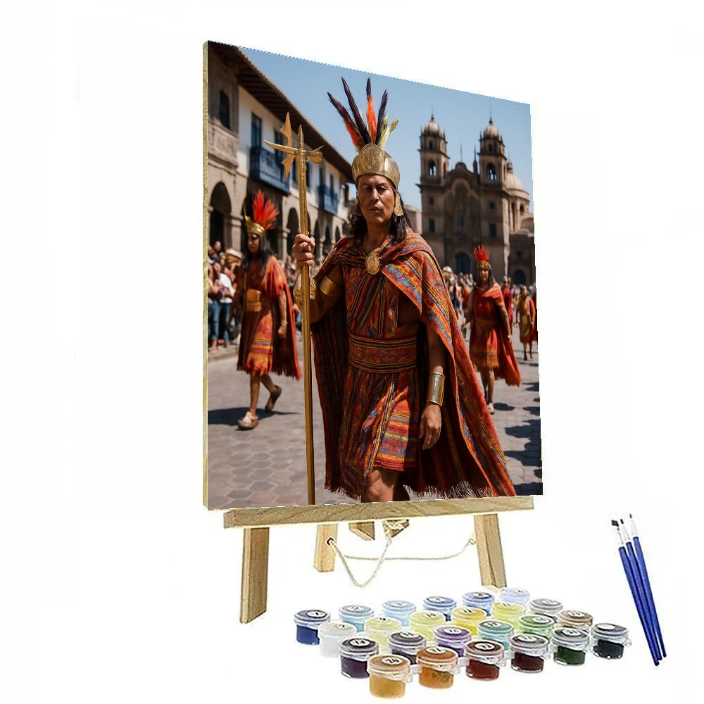 Inti Raymi Procession Cusco Plaza Paint by numbers kits