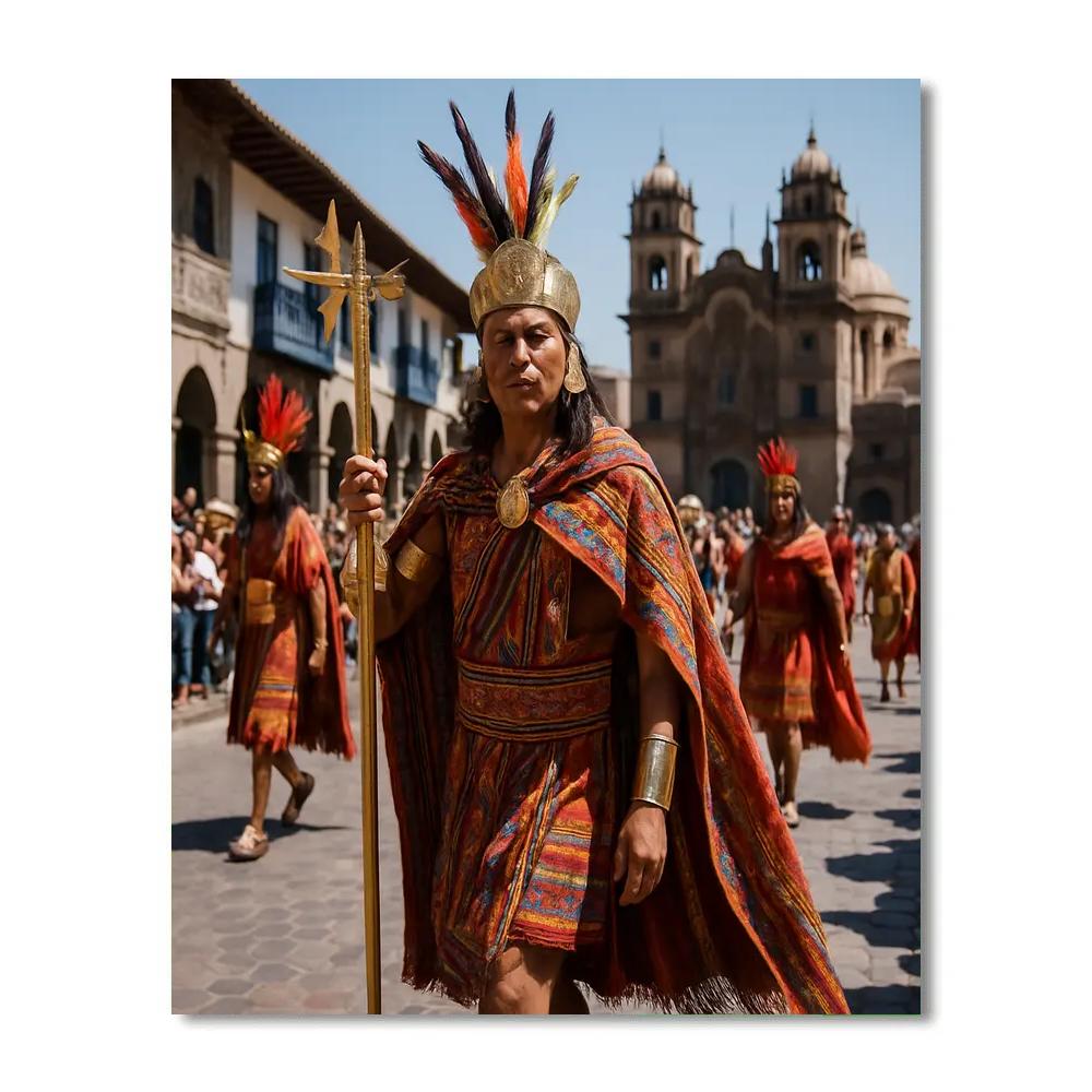 Inti Raymi Procession Cusco Plaza Paint by numbers kits