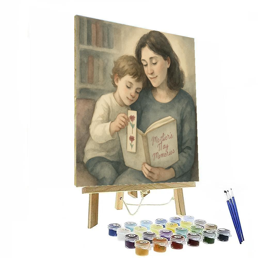 Library Quiet Moment And Shared Bookmark paint by number