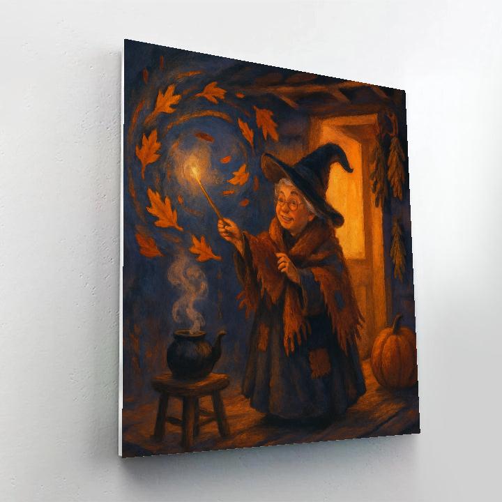 Porchlight Symphony Of The Witchs Cottage Number painting