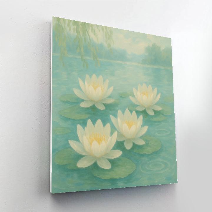 Spring Lilies And Ripple Rings paint by number