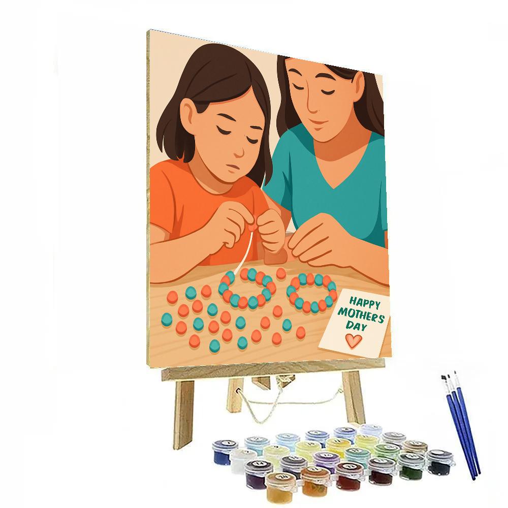 Mothers Day Bracelet Making Circle paint by number