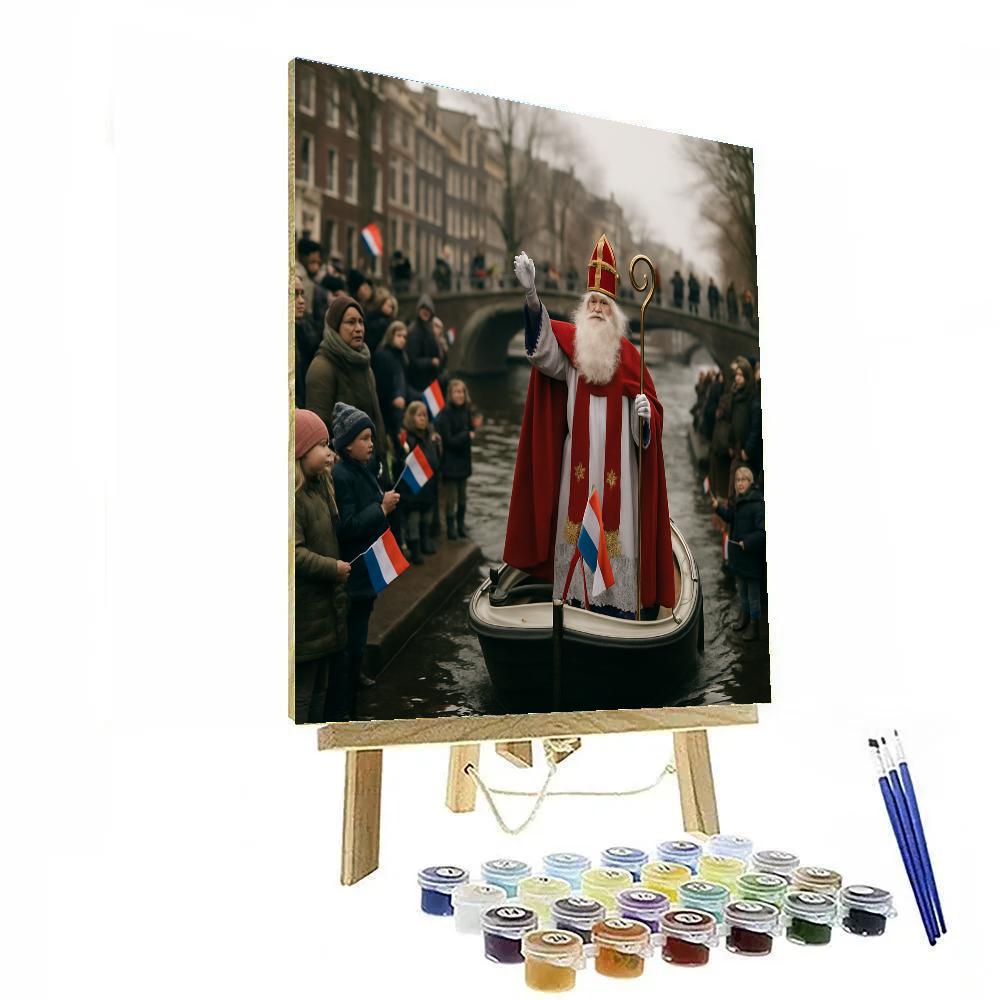 Sinterklaas Arrival Canal Parade Amsterdam DIY paint by numbers