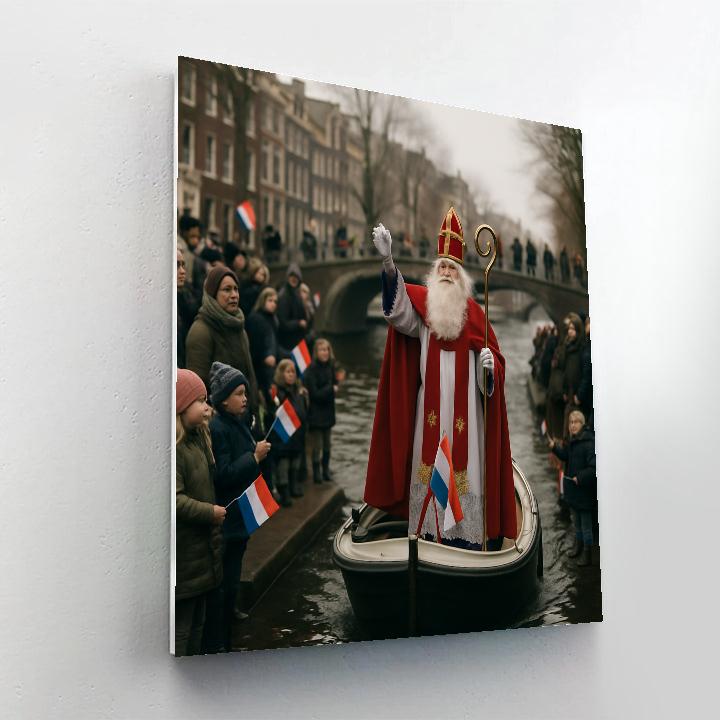 Sinterklaas Arrival Canal Parade Amsterdam DIY paint by numbers