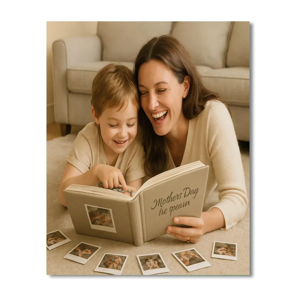 Mothers Day Photo Album On The Floor Number painting