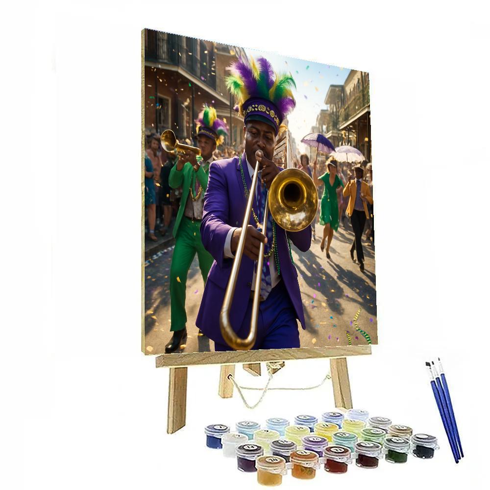 Mardi Gras Second Line New Orleans Numbered painting kits