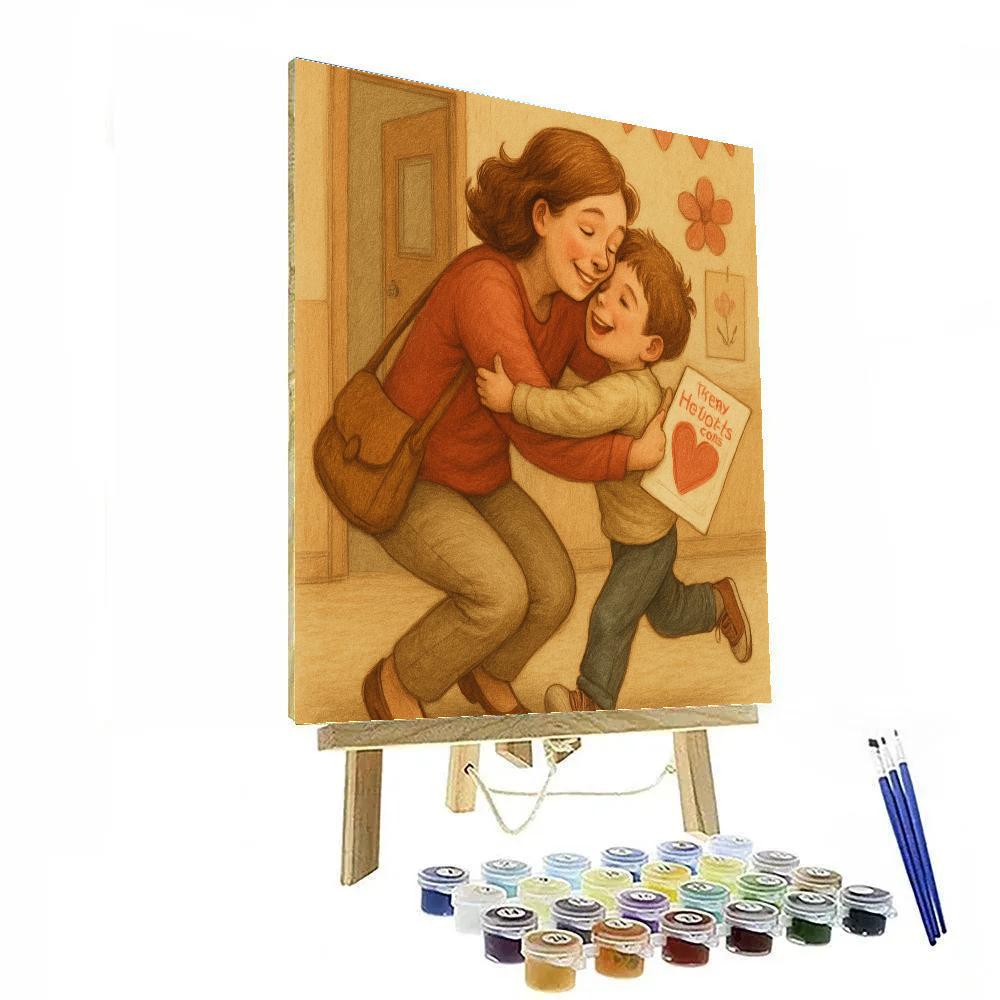 Mothers Day Classroom Thank You Pickup Number painting