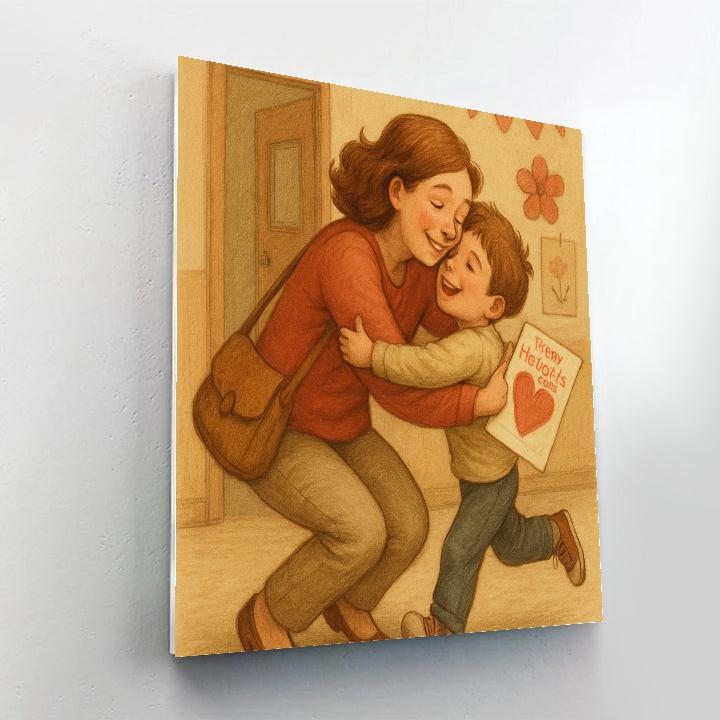 Mothers Day Classroom Thank You Pickup Number painting
