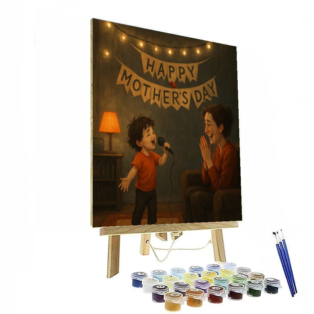 Mothers Day Concert In The Living Room Numbered painting kits