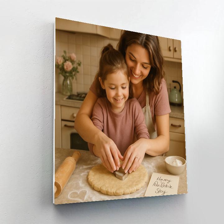 Mothers Day Baking And Flour Hearts paint by number