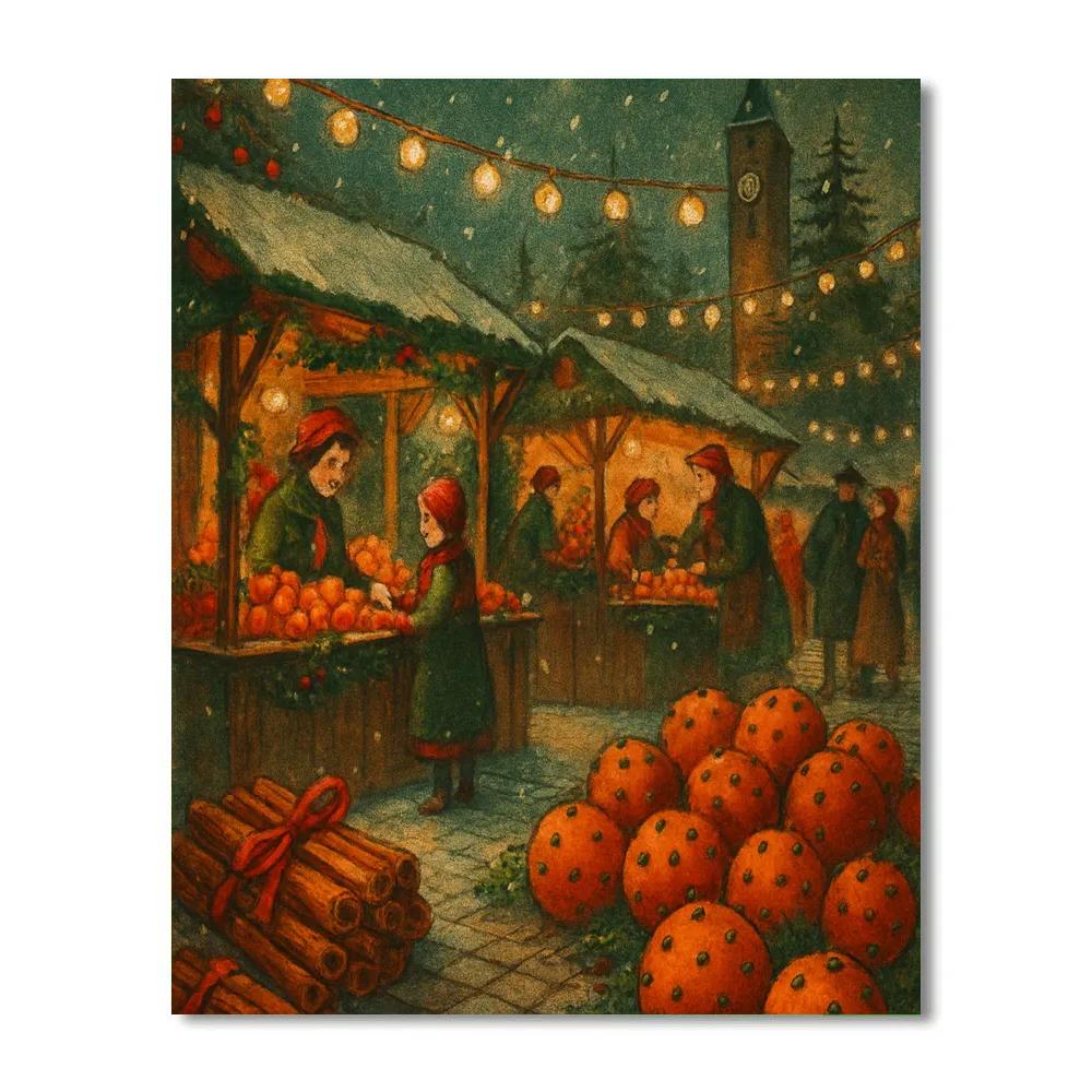 Town Square Spice Market Number painting