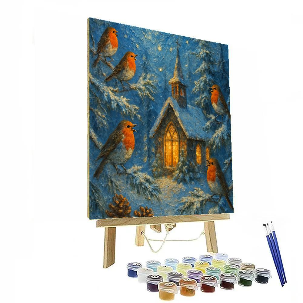 Frost Choir In The Chapel Glade paint by numbers