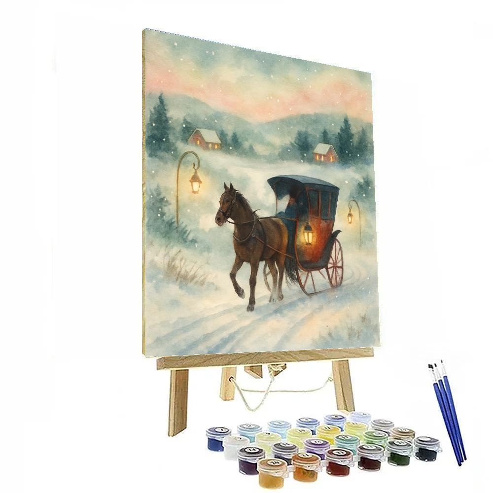 Carriage Ride Through Sugar Pines painting number kit