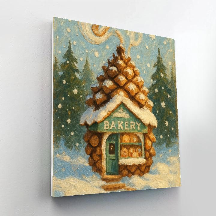 Pinecone Bakery Morning Paint by numbers art