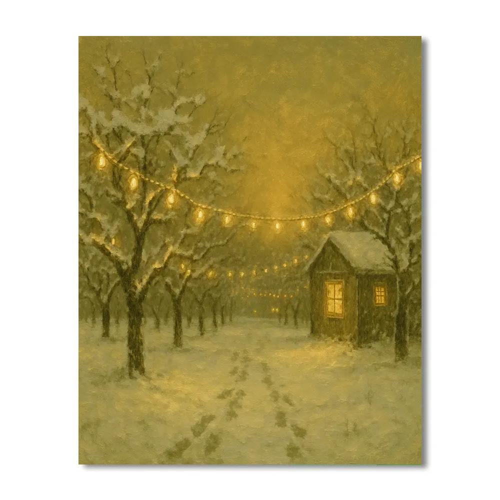 Midwinter Orchard Light Numbered painting kits