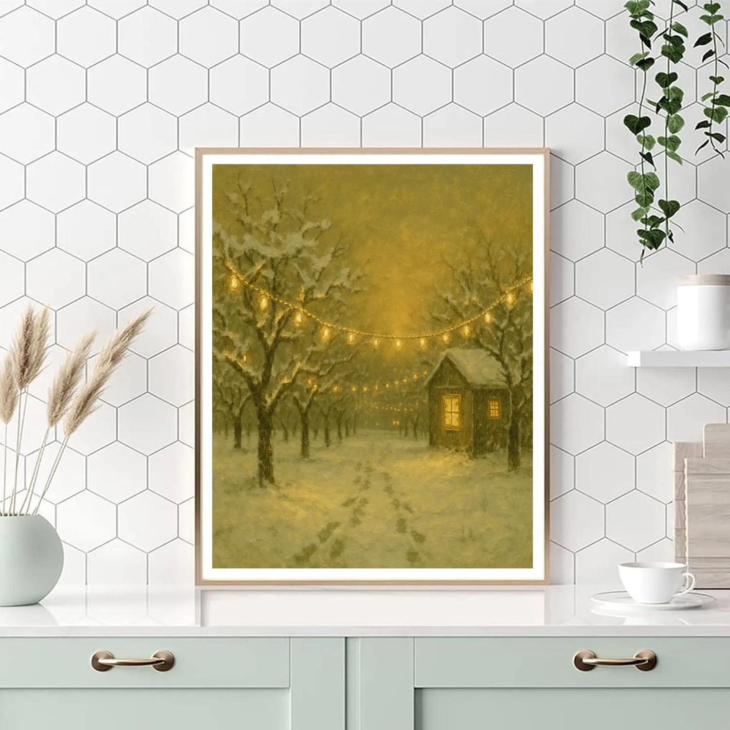 Midwinter Orchard Light Numbered painting kits