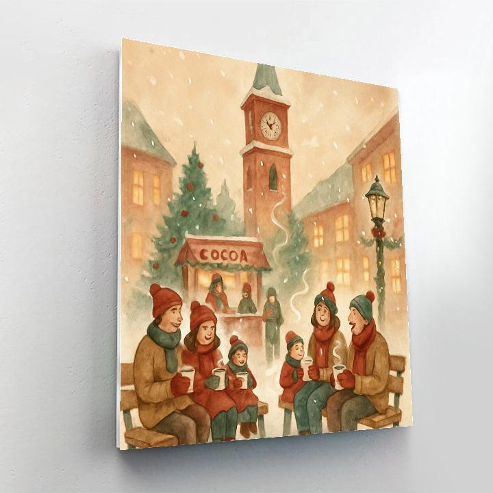 Clocktower Cocoa Break Paint by numbers art
