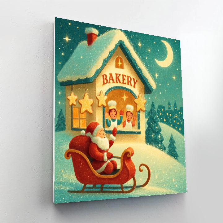 Starglow Bakery Sleigh Stop painting number kit