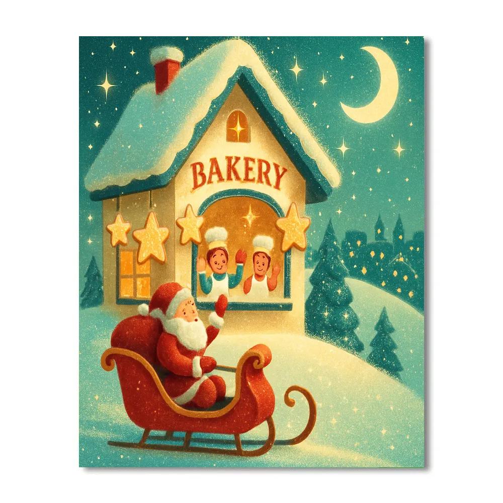 Starglow Bakery Sleigh Stop painting number kit