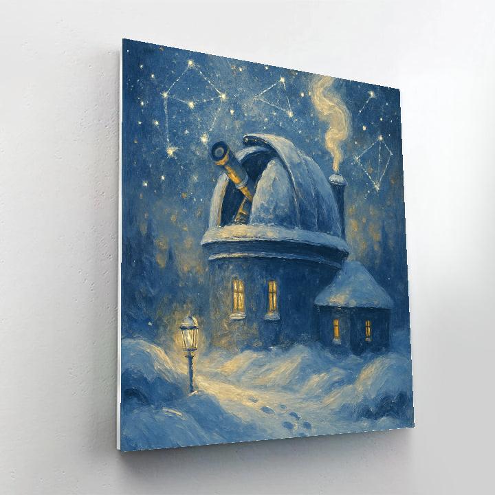 Snowbound Observatory Wish Paint by numbers art