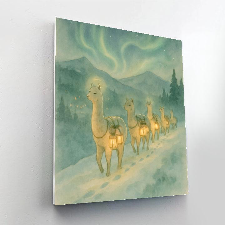 Luminaria Alpaca Caravan Paint by numbers kits