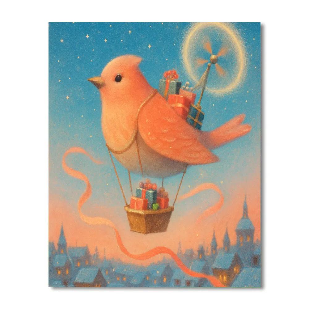 Skylark Gift Airship paint by numbers