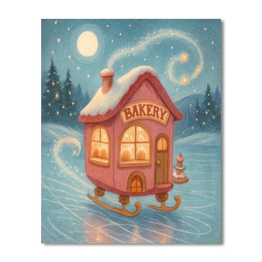 Crystal Bakery On Skates paint by number