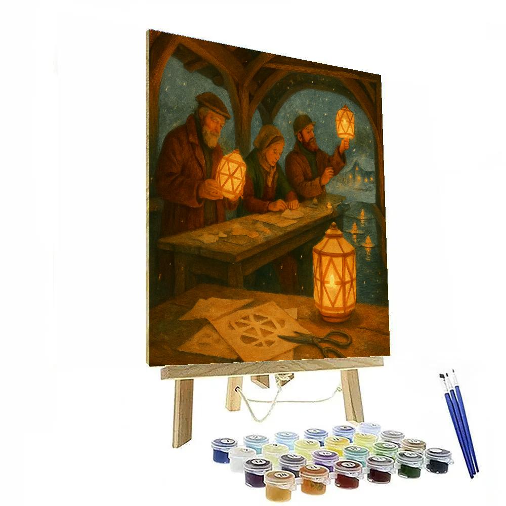 Lantern Makers Bridge Paint by numbers art