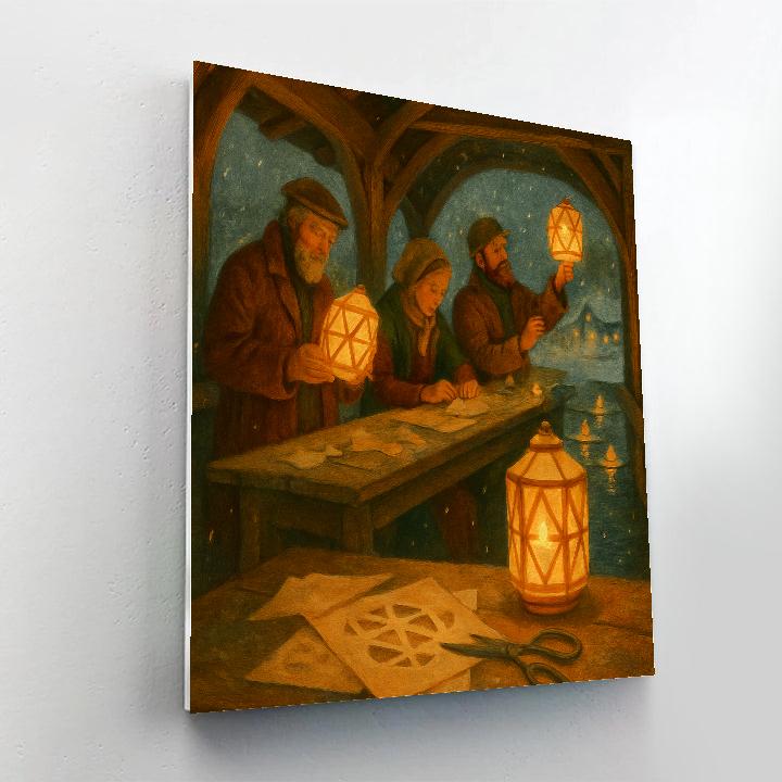 Lantern Makers Bridge Paint by numbers art