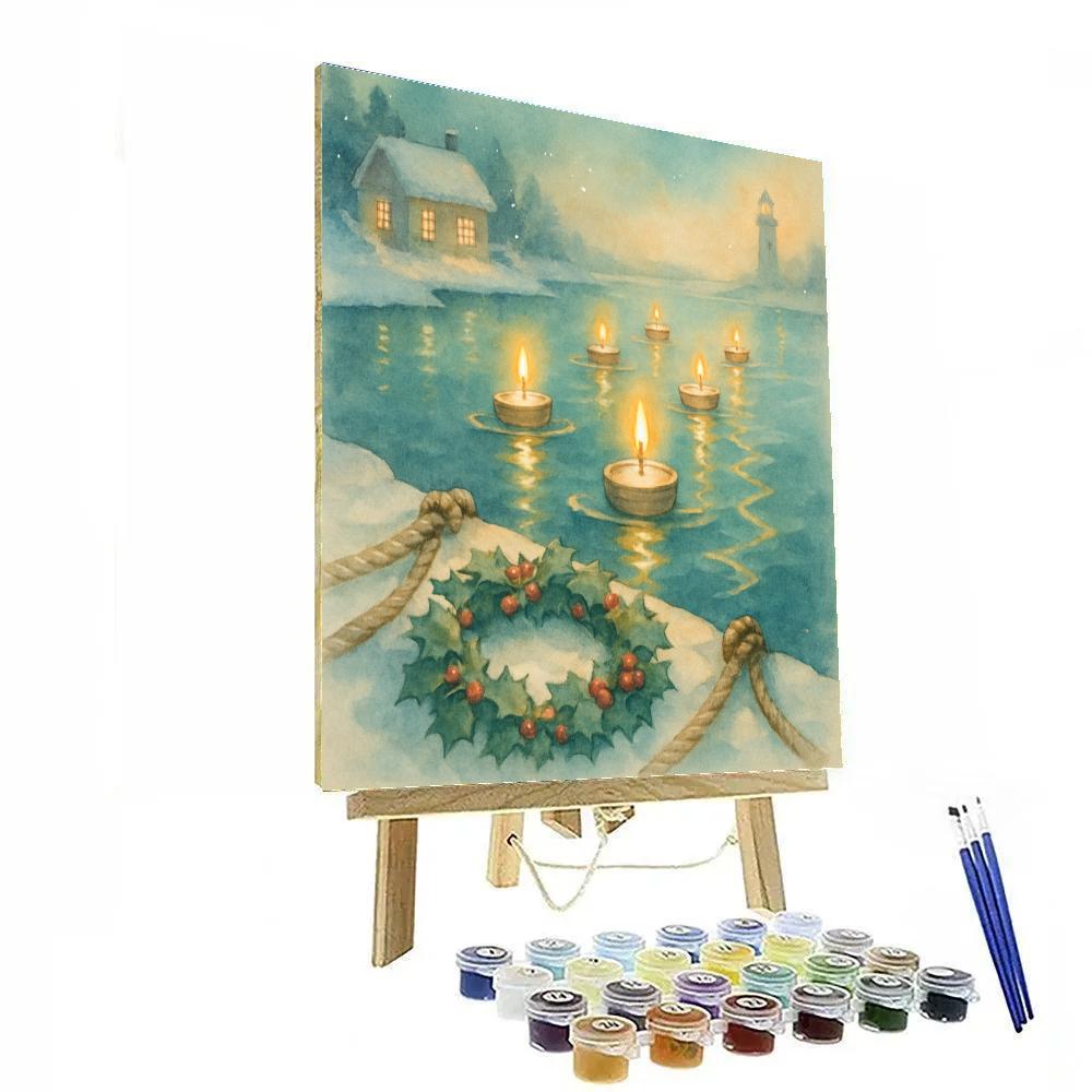 Holly Harbor Candleboats Paint by numbers art