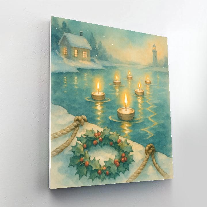 Holly Harbor Candleboats Paint by numbers art