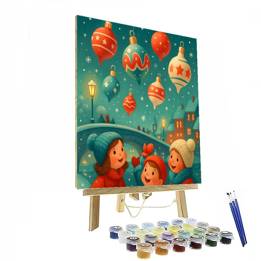 Snowbridge Toy Balloon Drop painting number kit