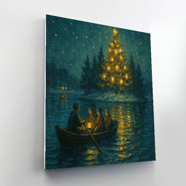 Lamplight Skiff To Winter Isle Painting by numbers kit