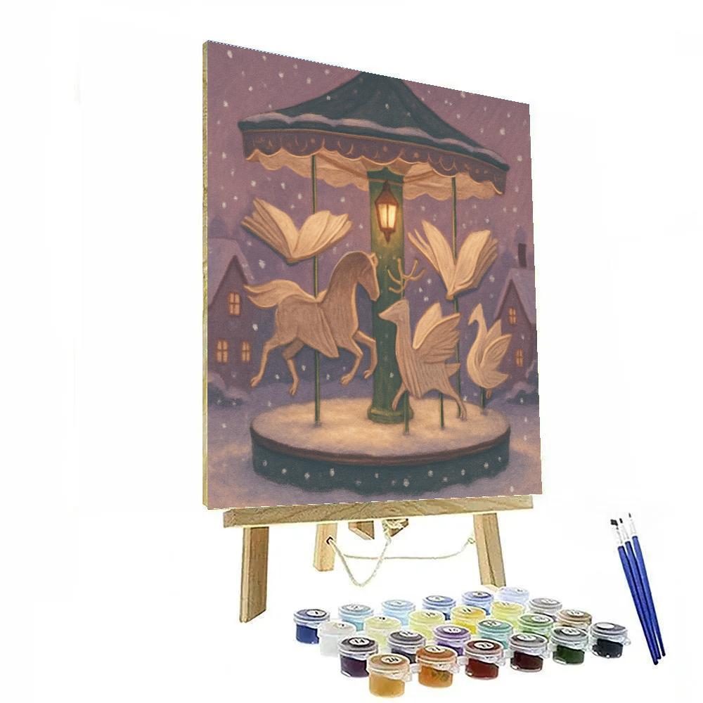 Carousel Of Winter Books Numbered painting kits