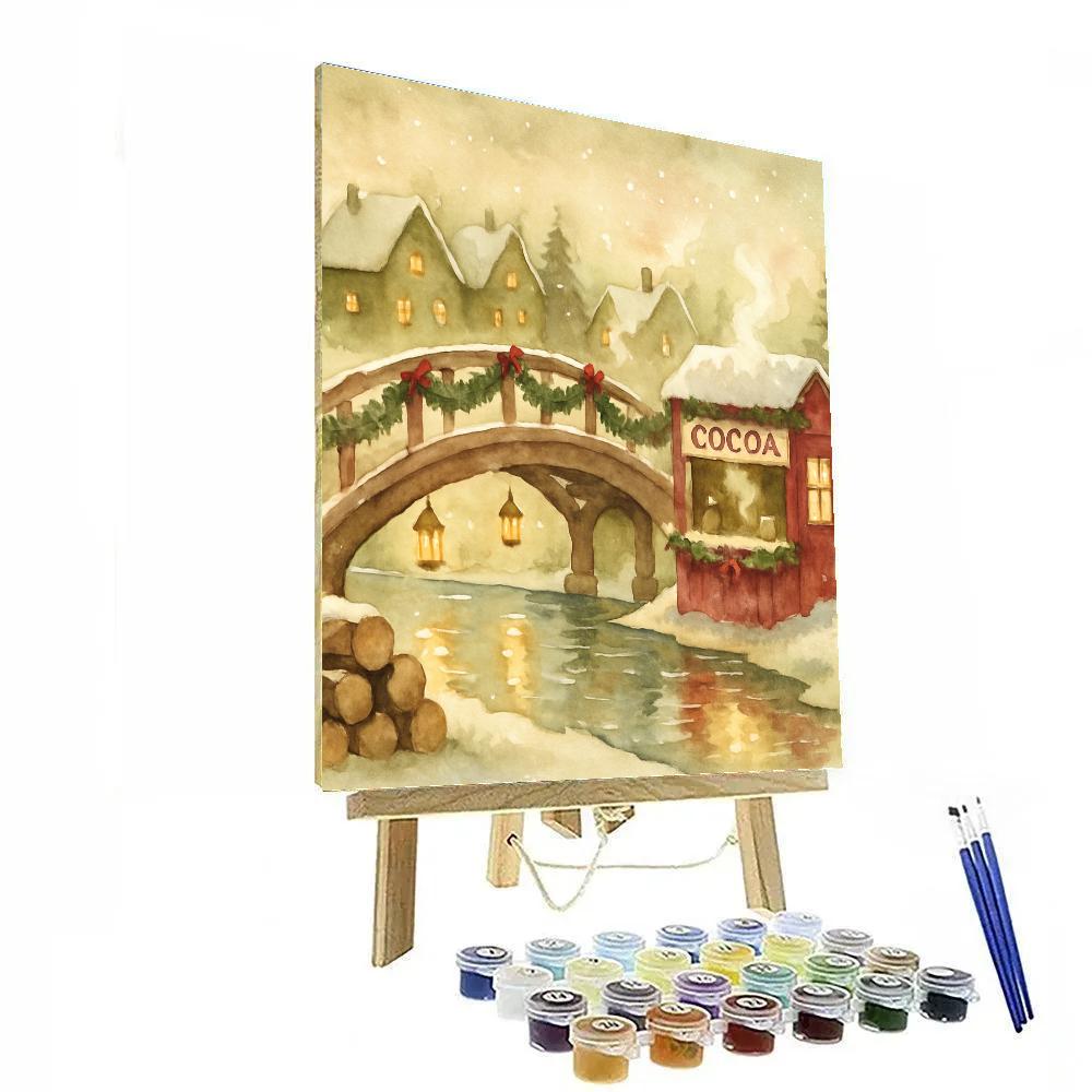 Evergreen Bridge Cocoa Stand paint by numbers