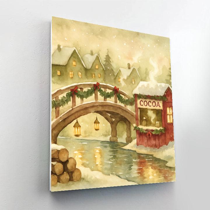 Evergreen Bridge Cocoa Stand paint by numbers