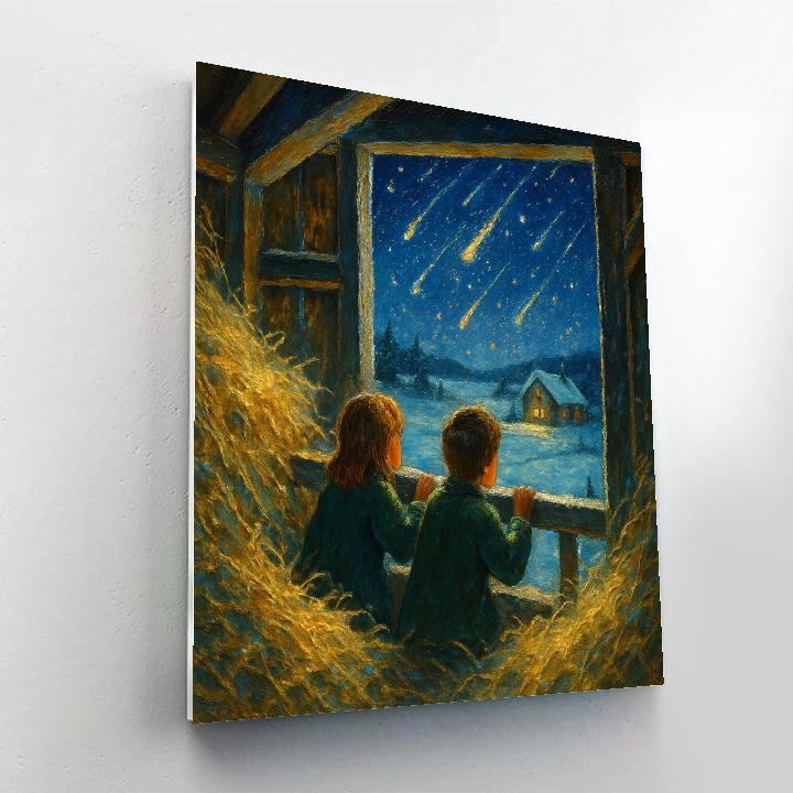 Stargazer Barn Hayloft paint by number