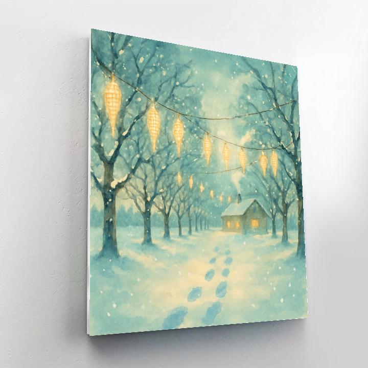 Icicle Orchard Lantern Weave Number painting