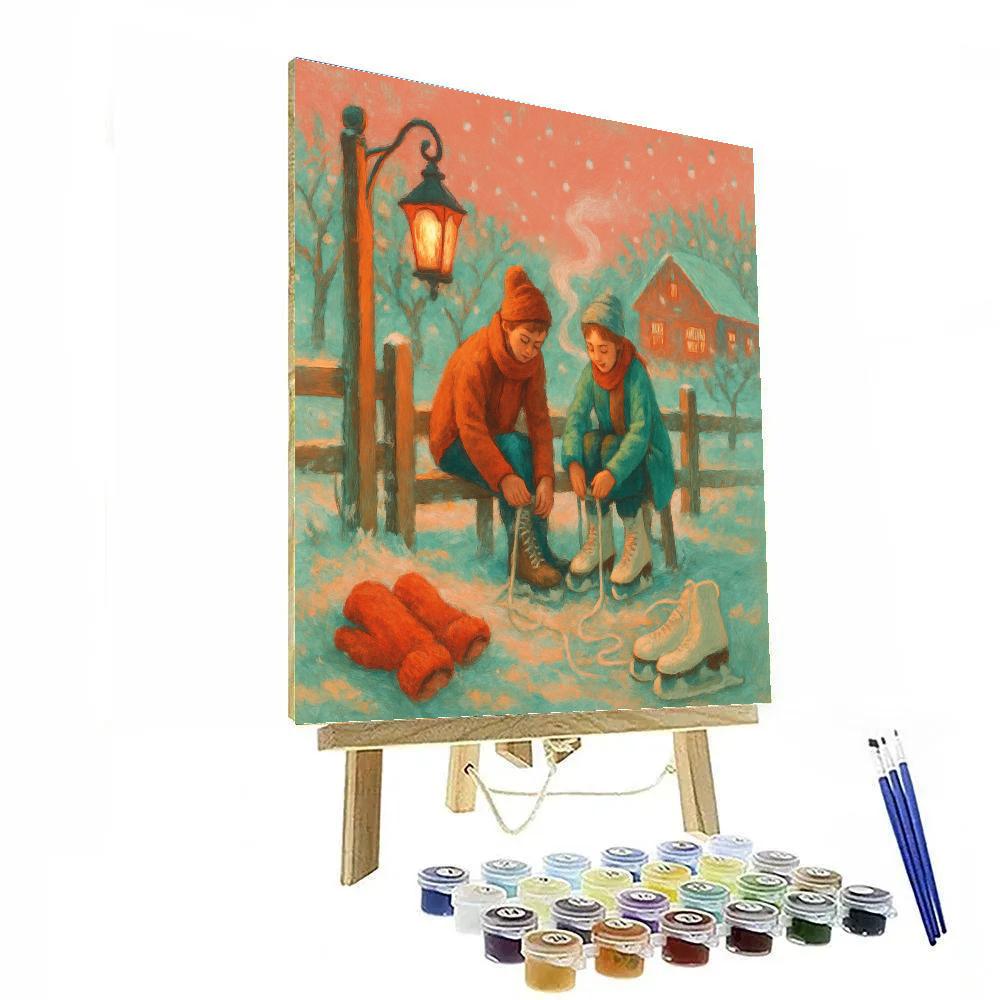 Hearthlight Skating Orchard Gate Numbered painting kits