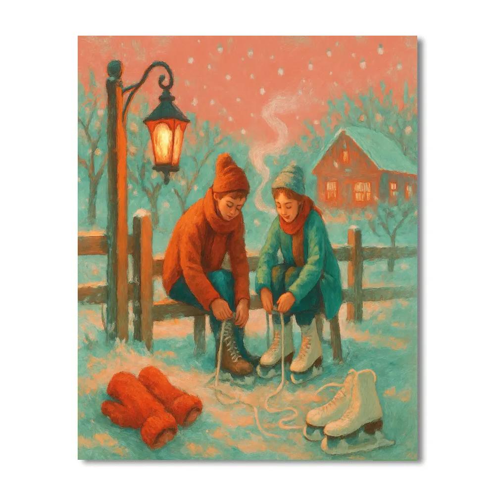 Hearthlight Skating Orchard Gate Numbered painting kits