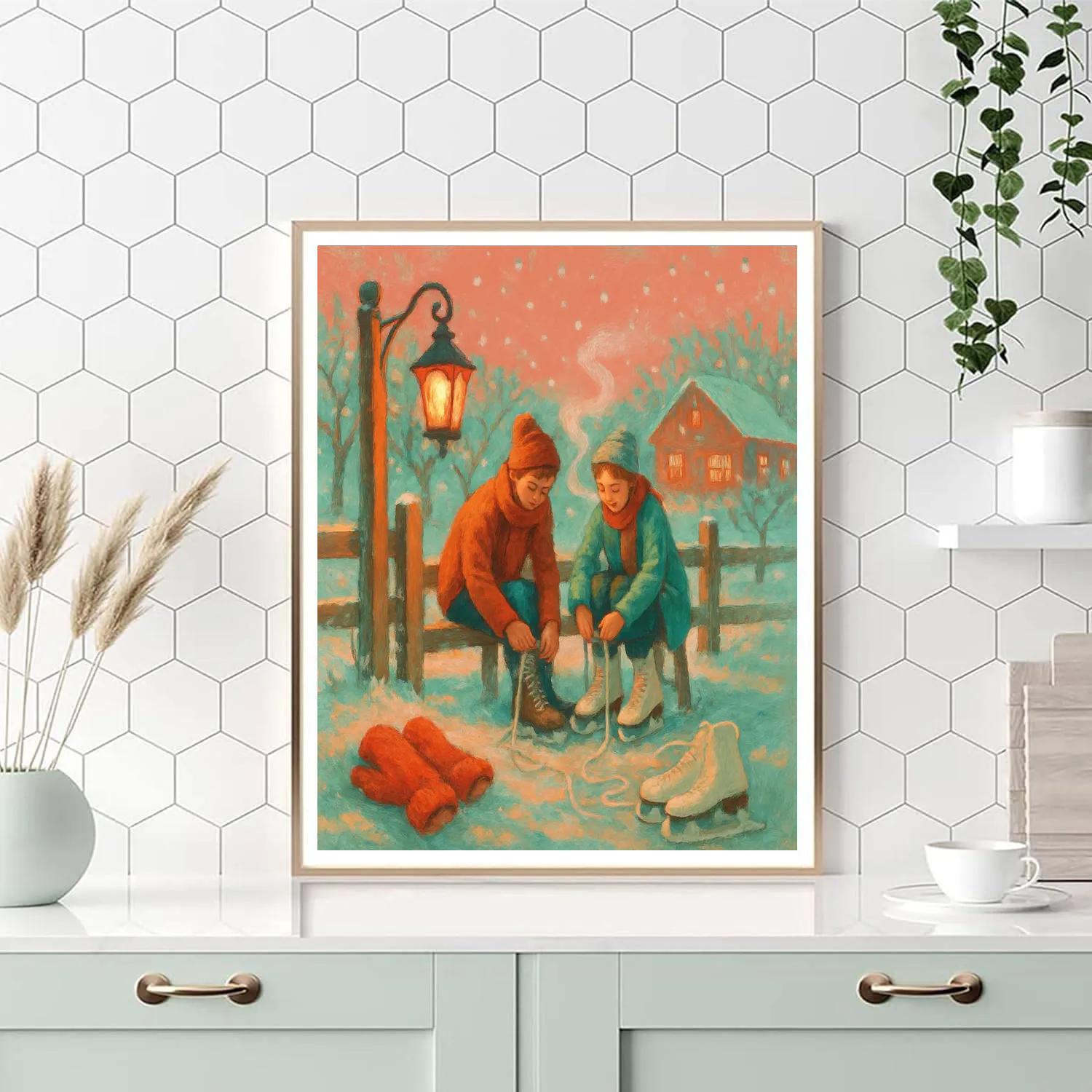 Hearthlight Skating Orchard Gate Numbered painting kits