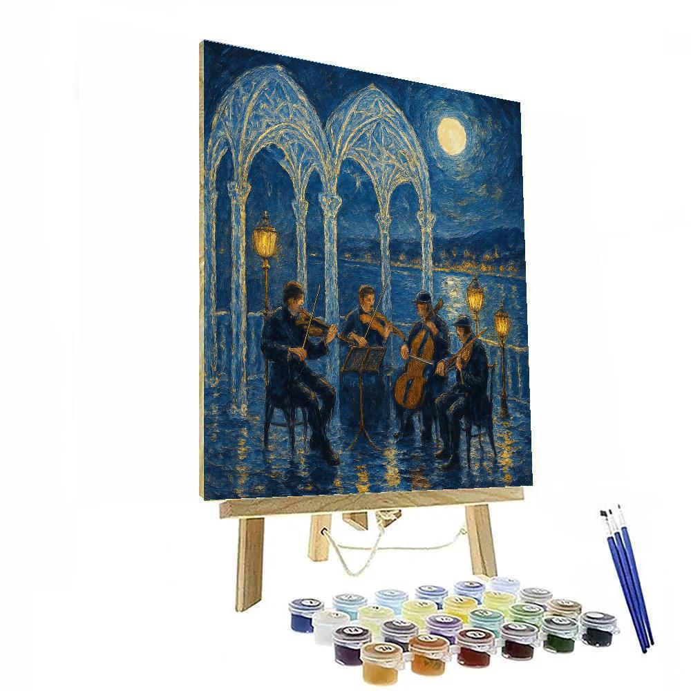 Midwinter Song At The Glass Pier Paint by numbers kits