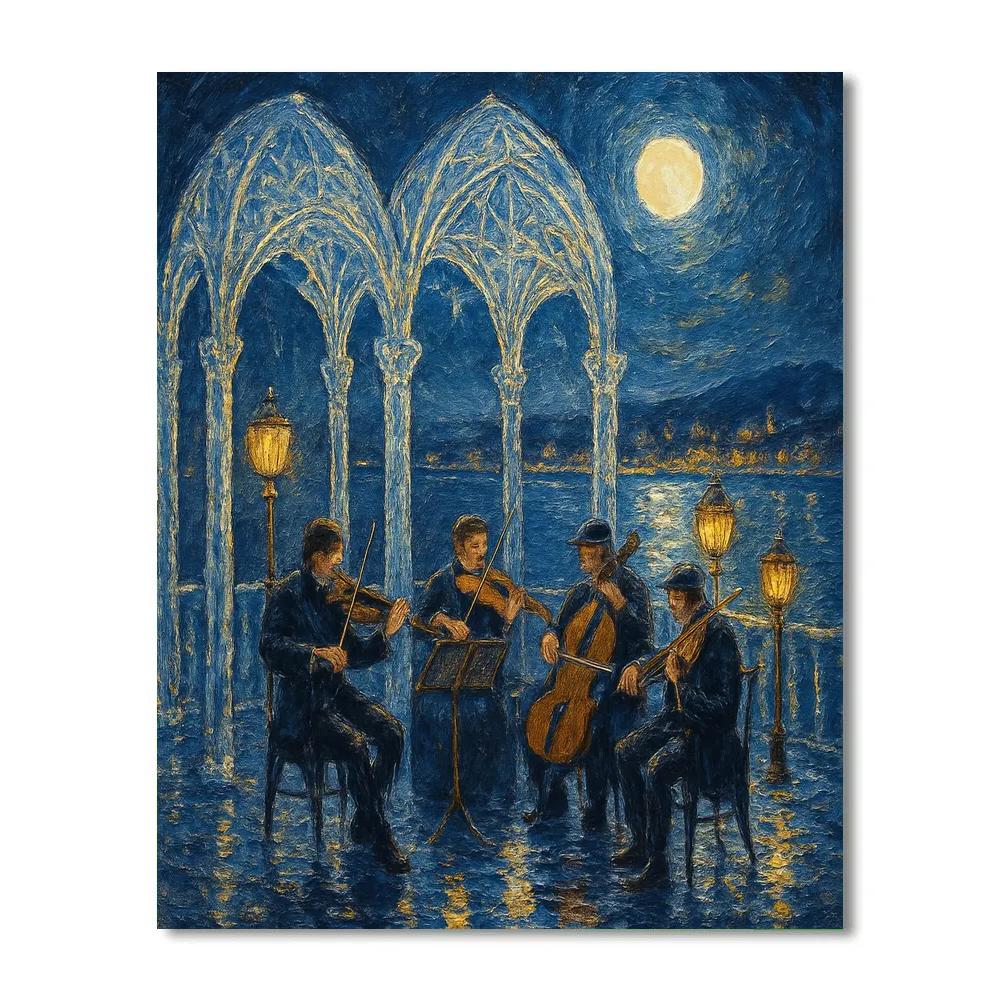 Midwinter Song At The Glass Pier Paint by numbers kits